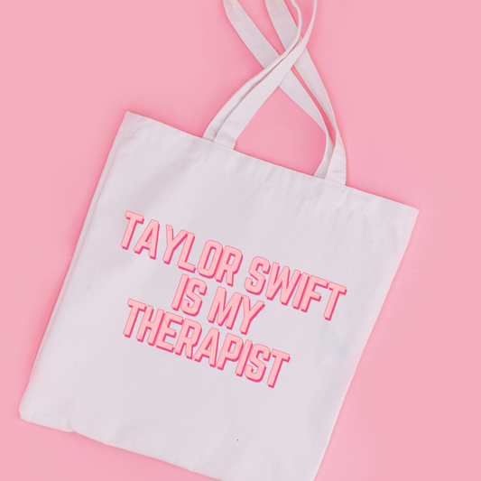 Taylor Swift is My Therapist Tote Bag
