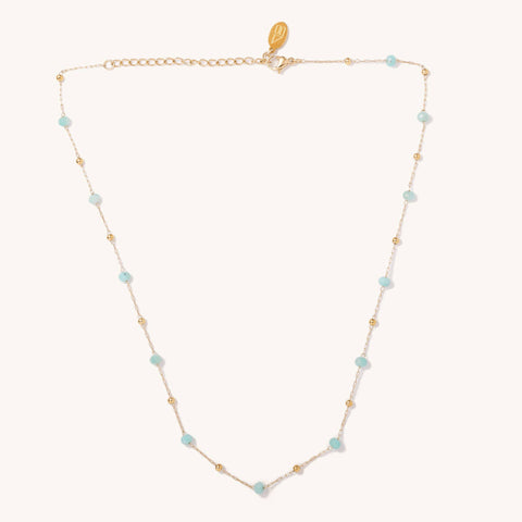Camille Mint Opal Necklace