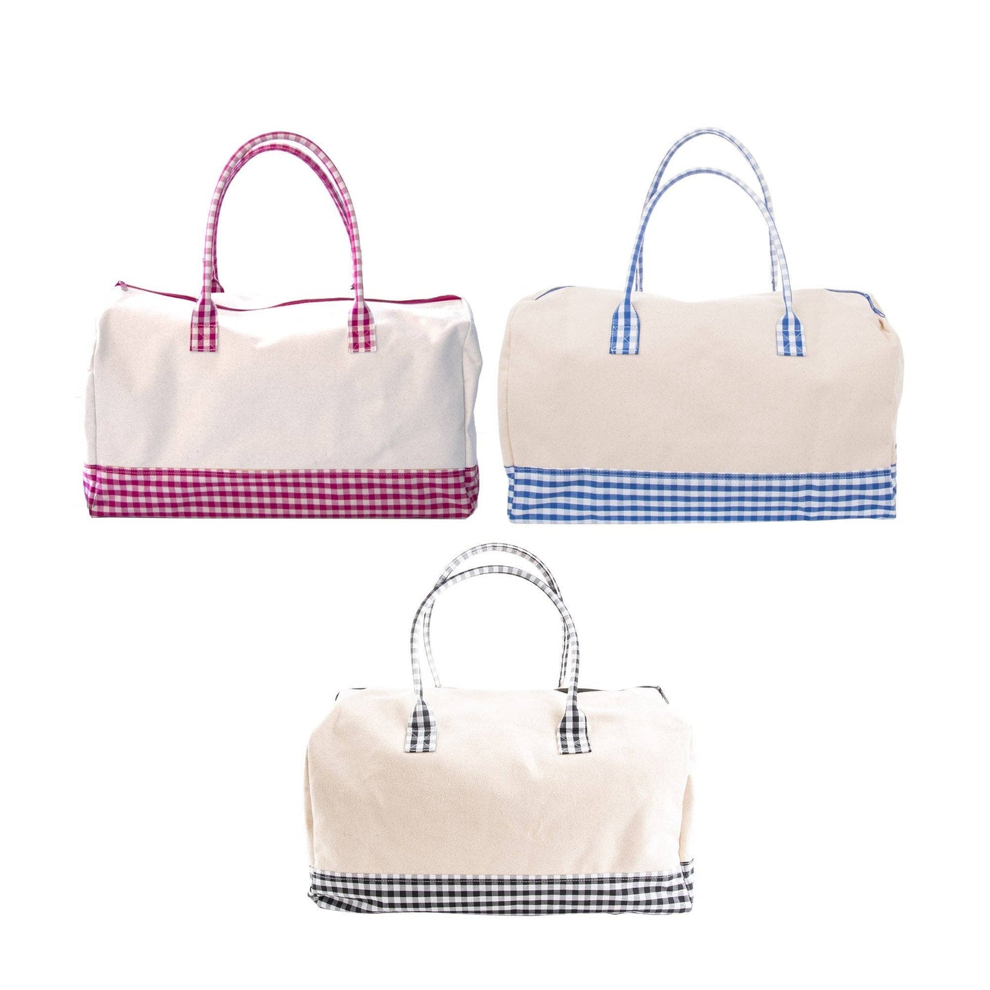 Gingham Getaway Duffle Bag