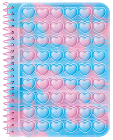 Pink And Blue Heart Popper Journal