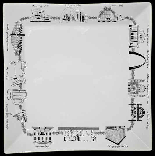 St. Louis Small Square Plate