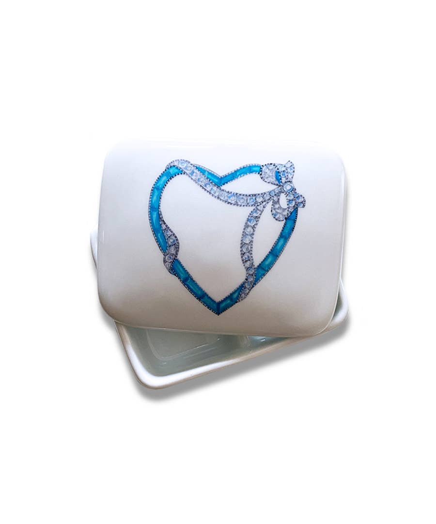 Turquoise & Diamond Heart Box