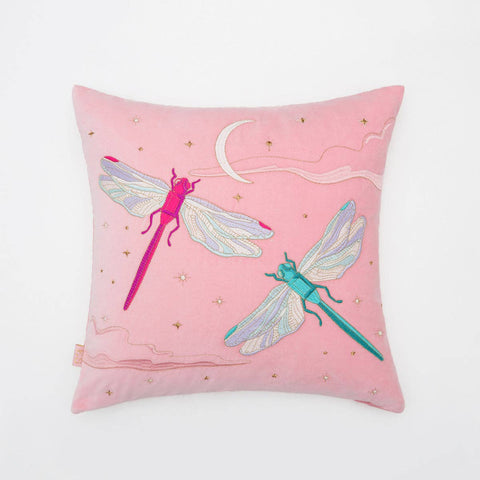 Dragonfly Moon Cushion