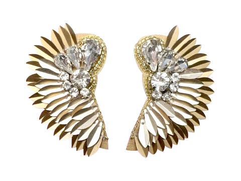 Wing Earrings - Gold