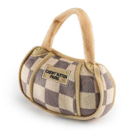 Chewy Vuiton Checker Handbag