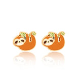 Playful Sloth Cutie Stud Earrings