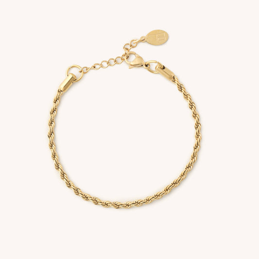 Golden Rope Bracelet Stainless Steel