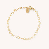 Lover Gold Heart Chain Bracelet