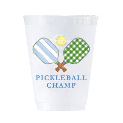 16 oz Shatterproof Cups | Set of 8 | Pickleball Champ