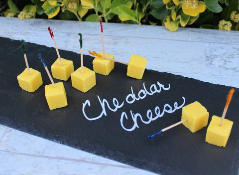 Fake Cheddar Cheese Cubes