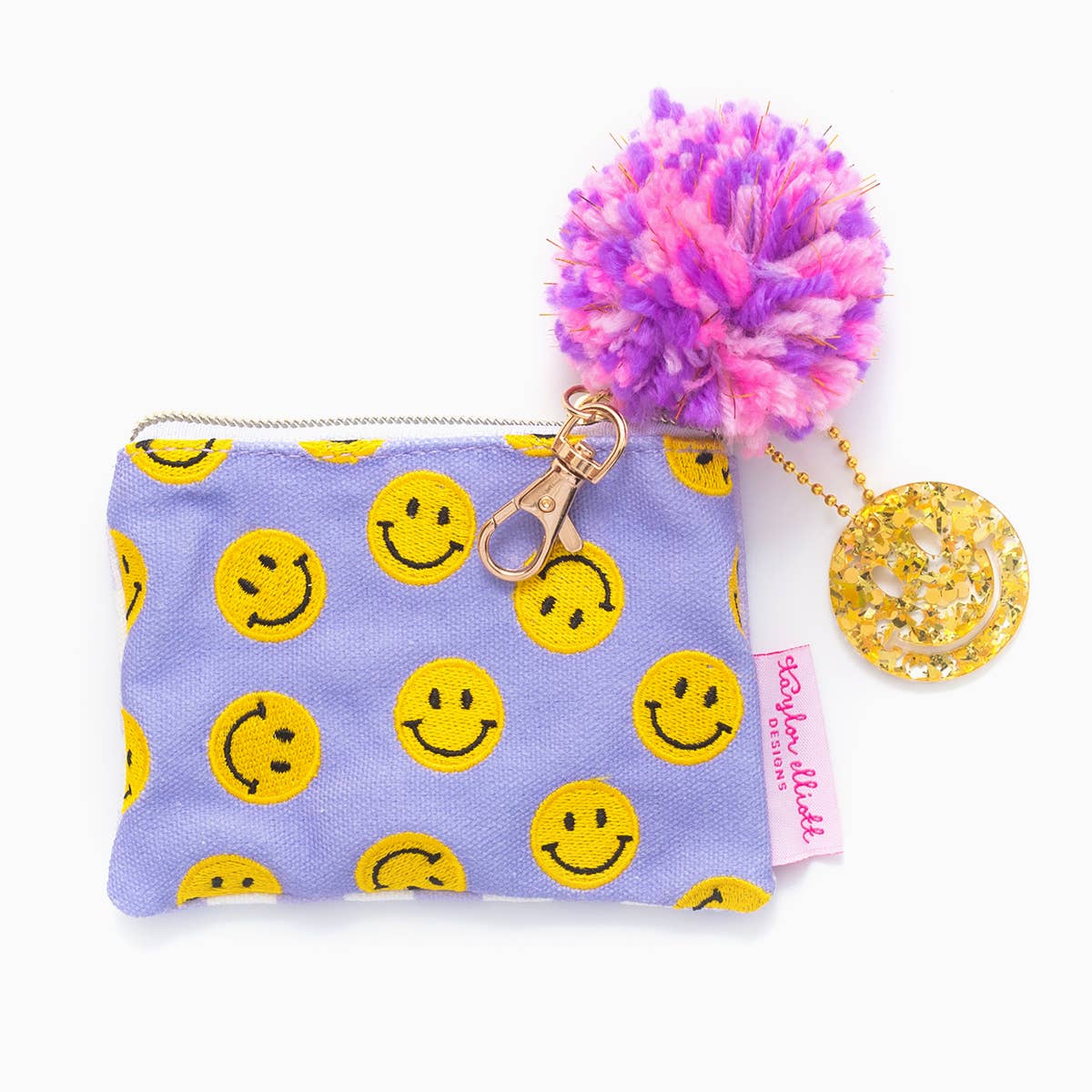 MIni Smiley Cardholder Keychain Pouch